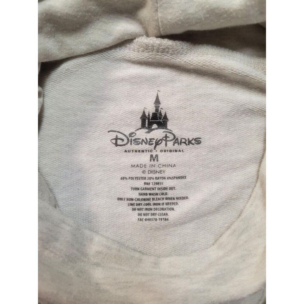 Disney Parks Mickey Mouse The True Original Cowl Neck Lace Up Sweatshirt M - Picture 3 of 8